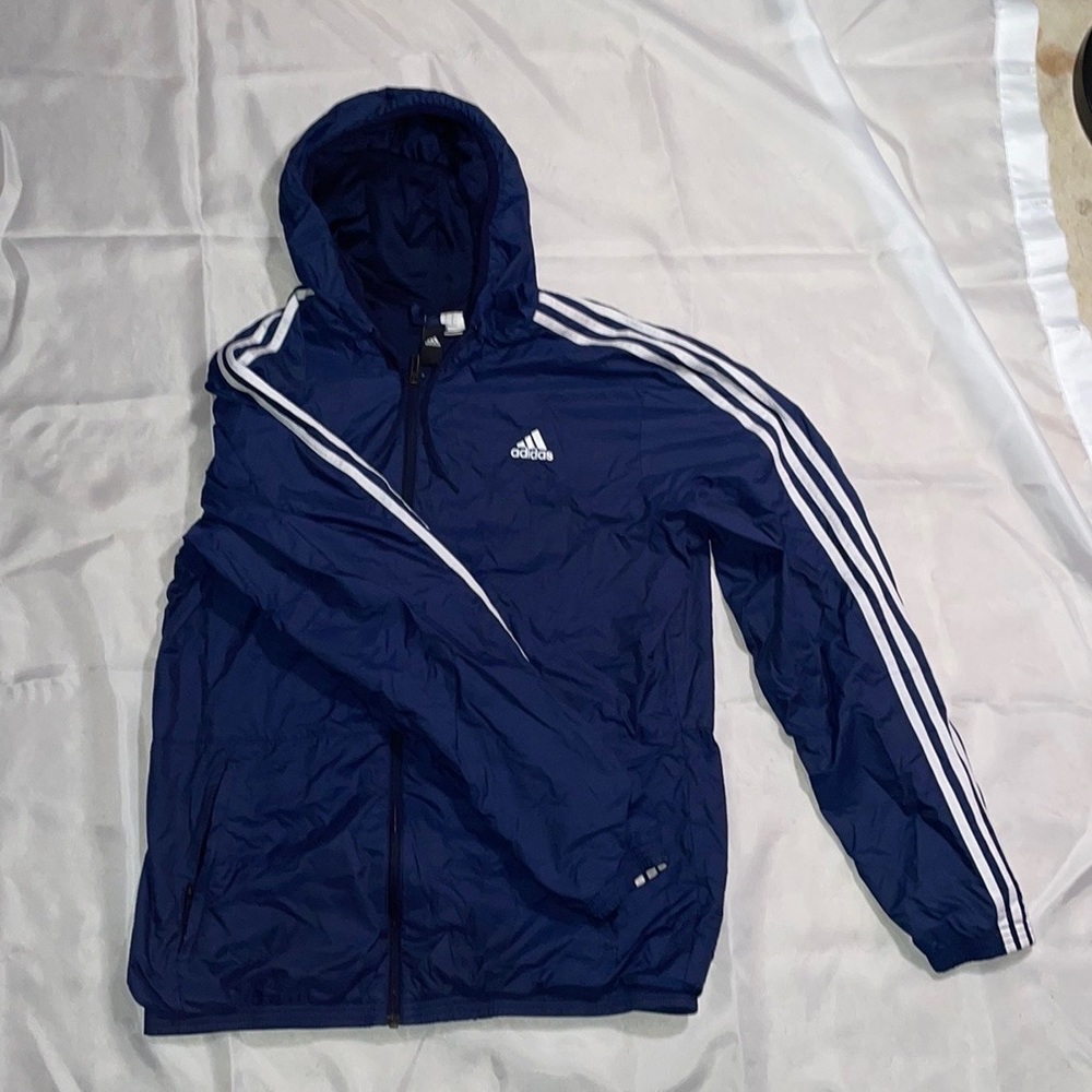 Adidas Blue Windbreaker